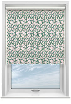Land & Shore Seedling (Blackout), Teal - Roller Blind
